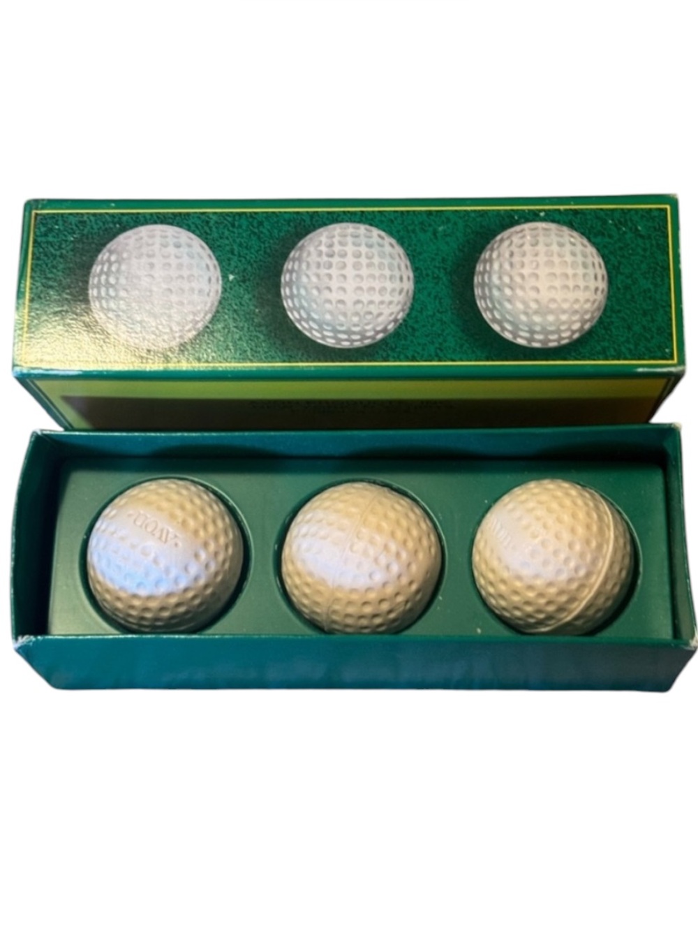 Vintage 1970s Avon Golf Ball Soaps Set NIB Men's Spicy Fragrance Golfer Gift
